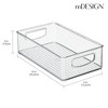 mDesign Small Plastic Kitchen Storage Container Bin with Handles, 8 Pack, Clear, USA Made - 4 of 4
