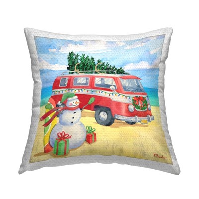 Stupell Industries Holiday Christmas Beach Van