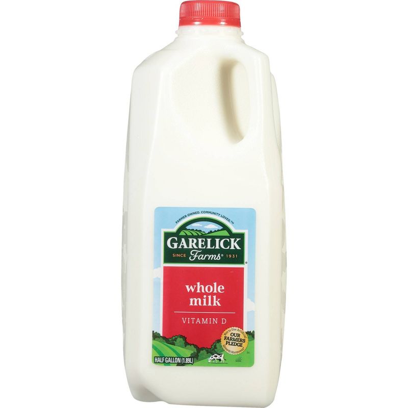 Garelick Farms Vitamin D Whole Milk - 0.5gal, 1 of 9