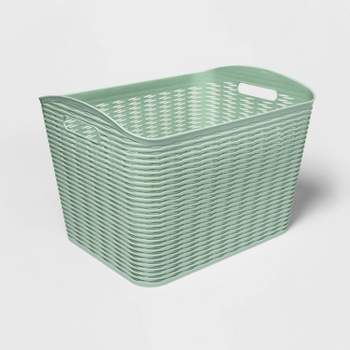 Y-weave Small Decorative Storage Basket Blue - Brightroom™ : Target