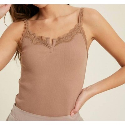 Women's Ribbed Knit Sweetheart Cami - WISHLIST