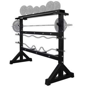 880LBS Dumbbell Rack Stand, Multifunctional Barbell Rack, Weight Rack for Dumbbell Curl Bar Weight Plate, Weight Storage Rack for Home Gym - 1 of 4