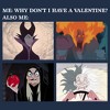 Men's Disney Villains Valentine's Day Meme EVIL Long Sleeve Shirt - 2 of 4
