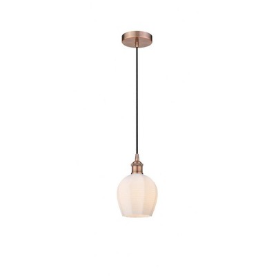 Norfolk - 1 Light Cord Hung Mini Pendant In Industrial Style-9.63 Inches Tall and 5.75 Inches Wide