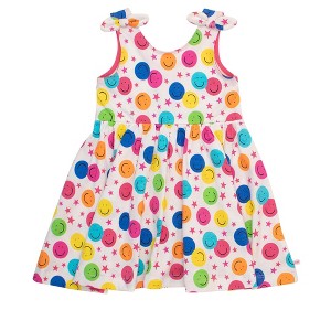 RuffleButts Toddler Girls Tie Shoulder Twirl Dress - 1 of 4