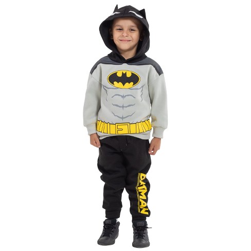 Dc Comics Justice League Batman Fleece Pullover Hoodie And Pants Outfit Set  Little Kid To Big Kid : Target