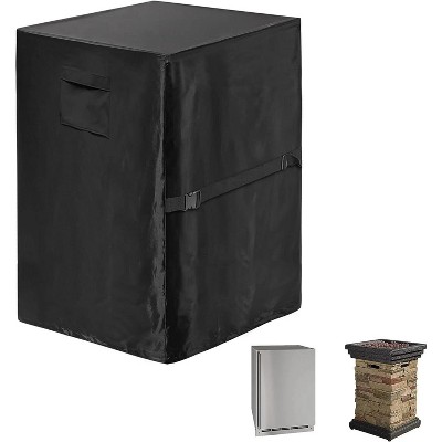 Akefit Vertical Fire Pit Cover Waterproof Heavy Duty Outdoor Black 22"