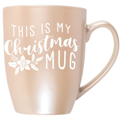 Elanze Designs This Is My Christmas Mug Precious Pearl 10 ounce New Bone China Coffee Cup Mug