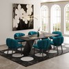 EUREKA ERGONOMIC,Vintage Velvet Dining Chair 1 PC, 26.77"D x 29.13"W x 32.68"H,Red - 4 of 4