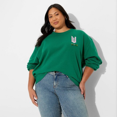 Women's Wicked Love Limits Graphic Sweatshirt - Emerald Green