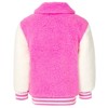 Disney Minnie Mouse Girls Varsity Faux Fur Faux Sherling Jacket Toddler - 3 of 4