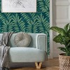 Tempaper & Co. Palm Leaves Removable Peel and Stick Wallpaper, Moody Green, 28 sq. ft.: Vinyl Self-Adhesive Botanical Decor - 3 of 4