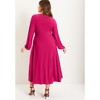 June + Vie by Roaman's Women's Plus Size Empire Waist Dress - 3 of 4