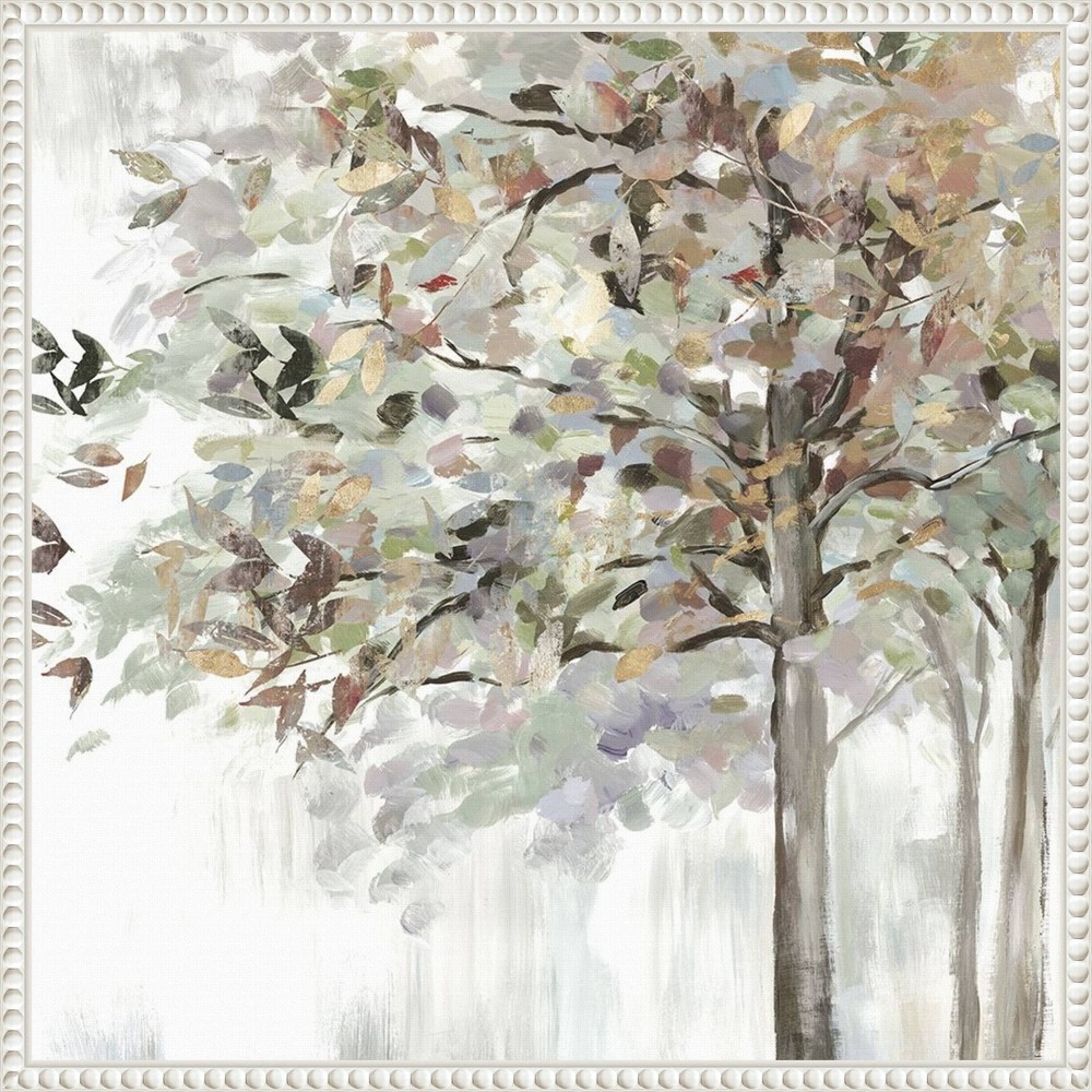 Photos - Wallpaper Amanti Art 22"x22" Autumns Leaves Neutral by Allison Pearce: Traditional S