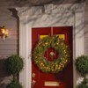 24" Prelit LED Downswept Douglas Wreath Warm White Lights- National Tree Company - 2 of 4