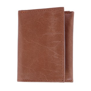 CTM Men's Leather Trifold Wallet - 1 of 4
