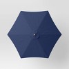 9' Round Outdoor Patio Market Umbrella with Faux Wood Pole - Threshold™ - 4 of 4