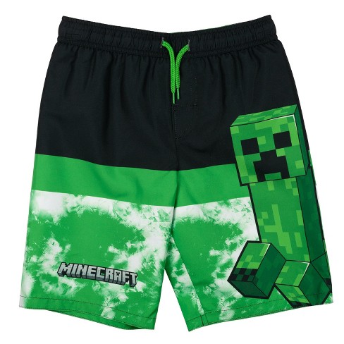 Minecraft Boys' Trunks 2 Pack Black/Green