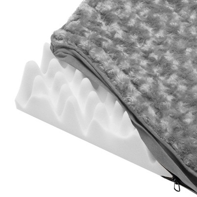 Large Gray Orthopedic Foam Outdoor Pet Bed