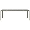 vidaXL Garden Dining Table Brown 98.4x39.4x29.5 in Poly Rattan - 3 of 4