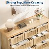 Fluted 7 Drawer Dresser for Bedroom, 45'' Tall Dresser, Chest of Drawers, Wooden Chest with Clothes Storage Cabinet - 2 of 4