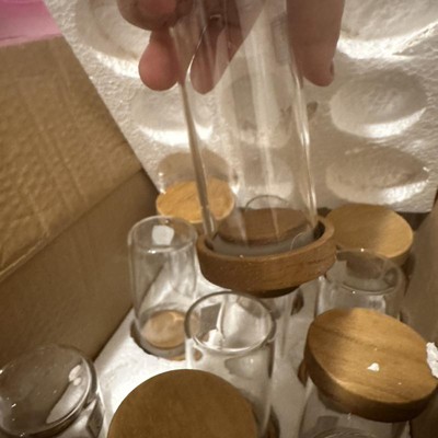 4oz Glass Round Spice Jar with Wood Lid - Threshold™