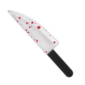 Kroeger Inc. Bloody Plastic Chef's Knife Adult Costume Accessory - 1 of 4