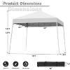 Ainfox 10'×10' Pop-up Slant Leg Portable Canopy - 2 of 4