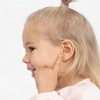 Girls' Clear CZ Horseshoe Screw Back 14k Gold Earrings - In Season Jewelry - 2 of 4