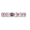 SHINE by Sterling Forever Sterling Silver Rainbow CZ Eternity Band Ring - 3 of 3