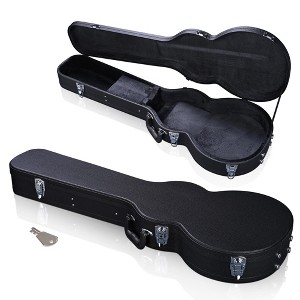 Yescom Electric Guitar Hard Case for LP Les Paul Style Electric Guitar Wooden Hard Shell Lockable Black - 1 of 4