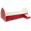 1/64 Red & White 60ft x 120ft Wooden Dairy Barn with Milk House STA-216 - 4 of 4