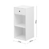 Racxily Simple Design White Storage Cabinet with Drawers, Sideboard, Cabinet for Living Room Dining Room Living Room - 4 of 4
