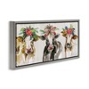 Stupell Industries Three Cows Seasonal Floral Crowns Floating Frame Canvas Art - 2 of 4