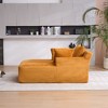 Okak Modern Oversized Corduroy Longue Sleeper Sofa Chair with Pillows,Deep Seat Single Sofa for Living Room,Apartment,Guestroom - 4 of 4