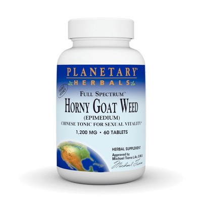 Full Spectrum Horny Goat Weed 1000 mg by Planetary Herbals  -  60 Tablet
