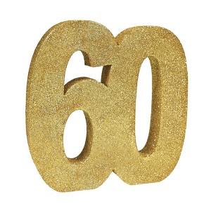 Beistle 3-D Glittered Centerpiece, 8" x 8" x 1", (1/Pkg) - 1 of 4