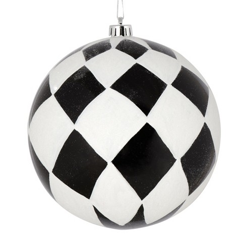 Vickerman Ball With White Diamond Glitter Christmas Ornament : Target