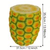 Vynxaria 14" Oversized Pineapple Fruit Stool, Resin Multi-Purpose Stool/Side Table/Plant Stand -Indoor Outdoor Home Garden Decor - 4 of 4