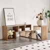 80" Modular TV Stand,2 Piece Adjustable Media Console with Open Storage Shelves,L-Shaped Bookshelf for Living Room-Baofuwish - 2 of 4