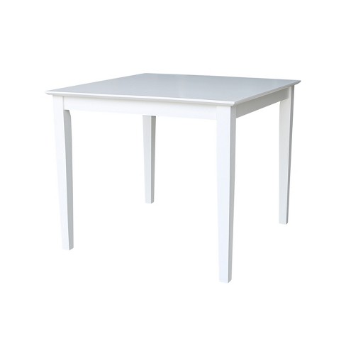 Square white kitchen table and chairs hot sale