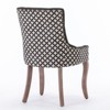 GDFStudio Mike Mid-Century Modern Fabric Upholstered Rubberwood Dining Chairs (Set of 2) - 4 of 4