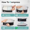 9/11 Set Compression Packing Cubes Travel Essentials,Compressible Expandable Large Luggage Suitcase Organizer - 3 of 4