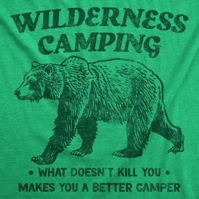 Мужские футболки Crazy Dog T-Shirts, Inc. Mens Funny T Shirts Wilderness Camping Sarcastic Nature Graphic Novelty Tee for Men - Crazy Dog Men's T Shirt For Campers Green XL — фото 2