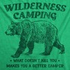 Mens Funny T Shirts Wilderness Camping Sarcastic Nature Graphic Novelty Tee For Men - Crazy Dog Men's T Shirt - 2 of 4