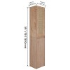 Chery Life 11.81" x 9.81'' x59'' in Brown Bathroom Side Cabinet, Soft Close Doors, Float Mounting Design - 3 of 4