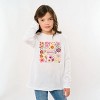 The Juniper Shop Happiness Blooms From Within Youth Long Sleeve Tee - XL - White - 3 of 4