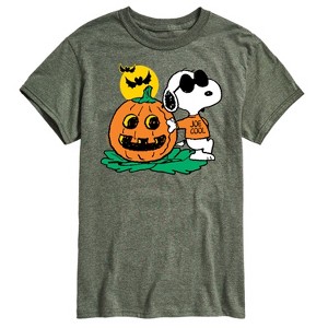Men's - Peanuts - Joe Cool Pumpkin Short Sleeve Graphic T-Shirt - 1 of 4