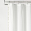 Lush Decor Coastal Chic Scallop Edge Shower Curtain - 3 of 4