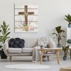 Stupell Industries Spiritual Easter Cross Spring Blossoms Canvas Wall Art - 2 of 4